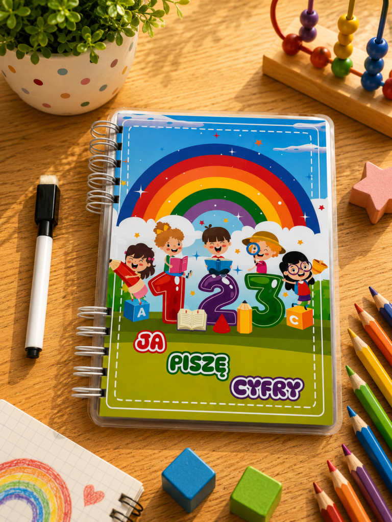 nauka pisania cyfr dla dzieci