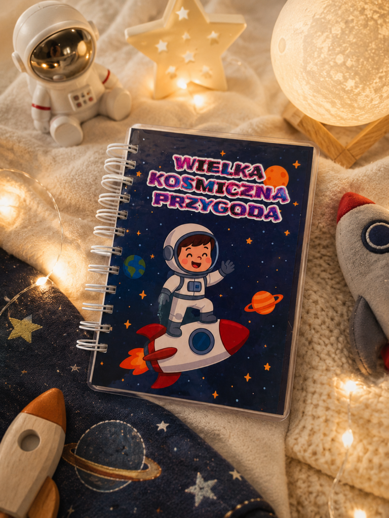 książeczka kosmiczna na rzepy