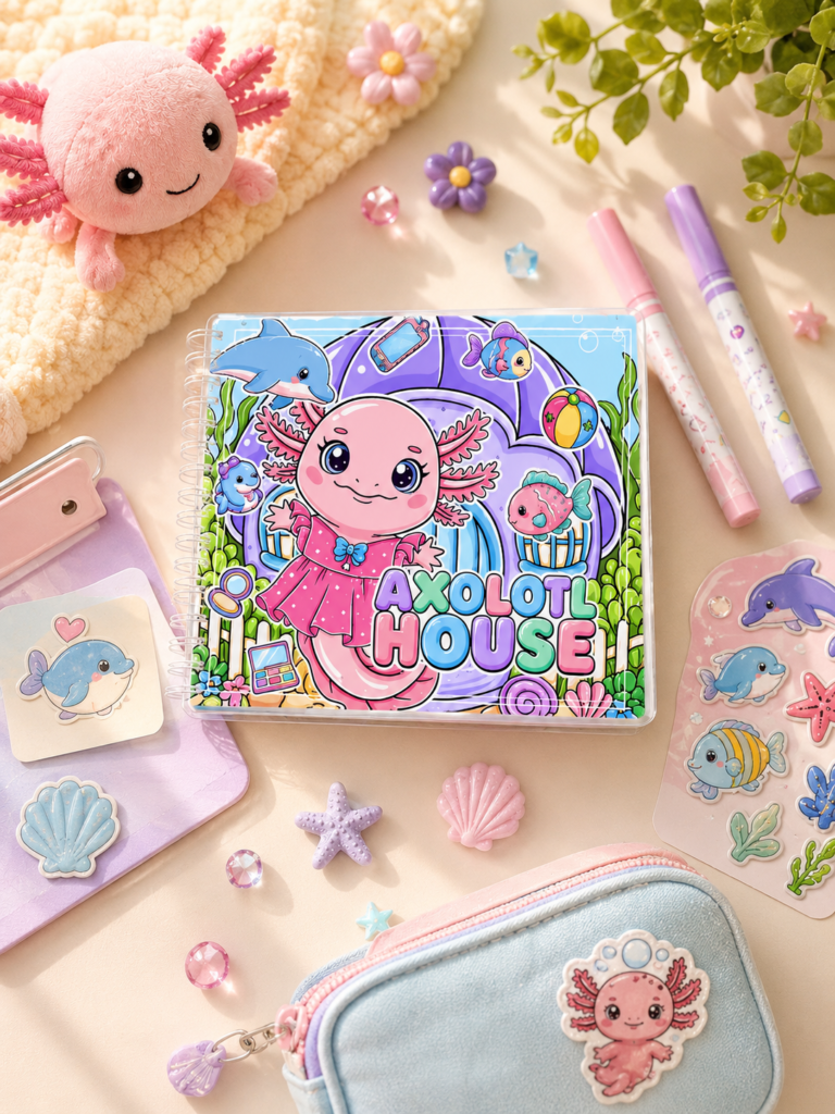 Książeczka sensoryczna Axolotl House