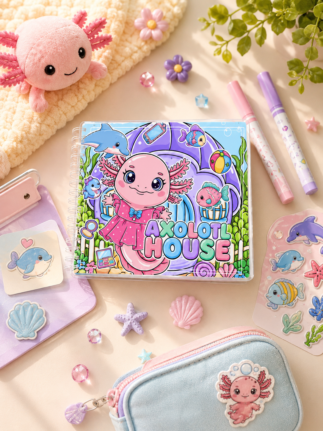 Książeczka sensoryczna Axolotl House