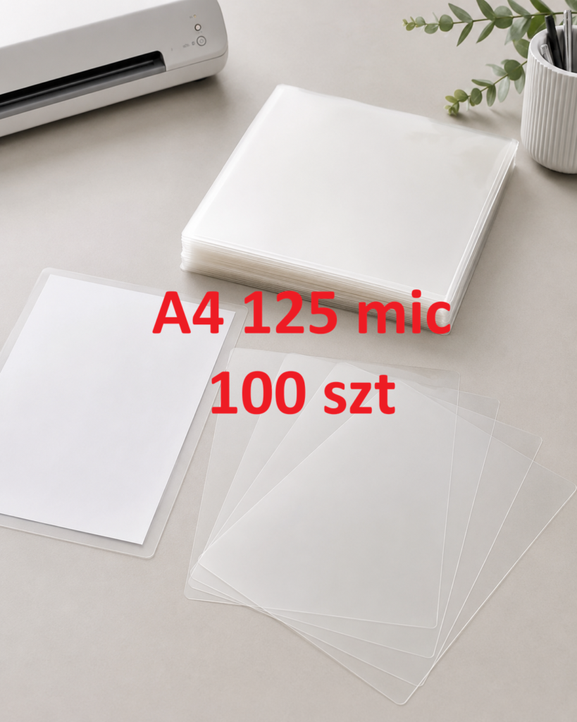 Folia do laminowania A4 125 mic – 100 szt