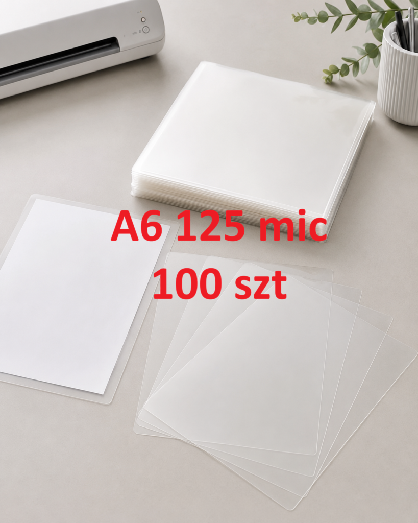 Folia do laminowania A6 125 mic – 100 szt