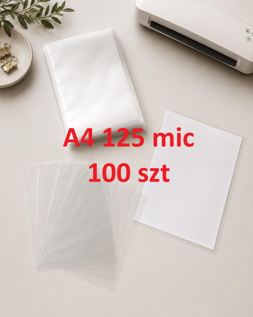 Folia do laminowania A4 125 mic – 100 szt