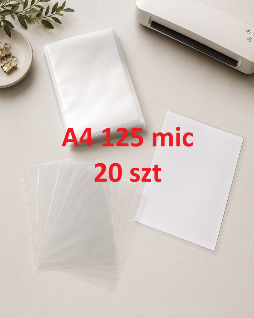 Folia do laminowania A4 125 mic – 20 szt