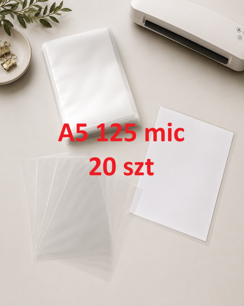 Folia do laminowania A5 125 mic – 20 szt