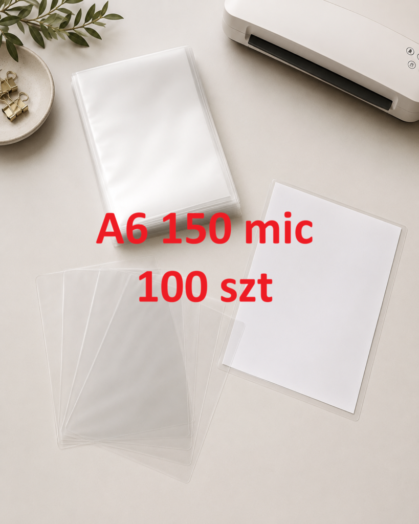 Folia do laminowania A6 150 mic – 100 szt